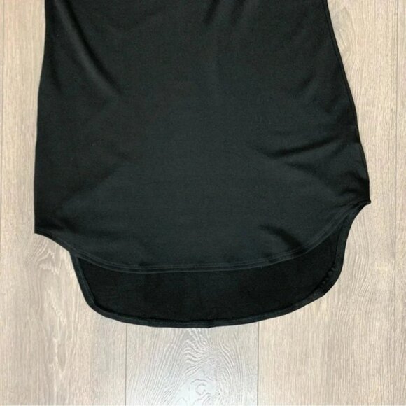 LNA Cardiff Dress Cut out High Low Hem T-Shirt Asymmetrical hem Black Size XS - Picture 7 of 16